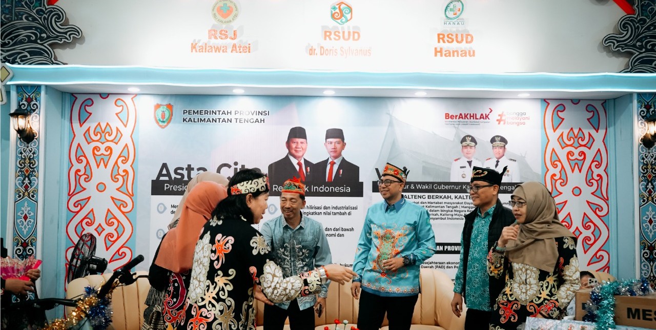 Kolaborasi OPD Sektor Kesehatan Meriahkan Opening Expo Festival Budaya Isen Mulang 2026